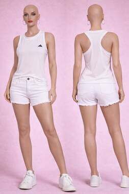 adidas Women's White Designed for Training Aeroready Racerback Tank Top